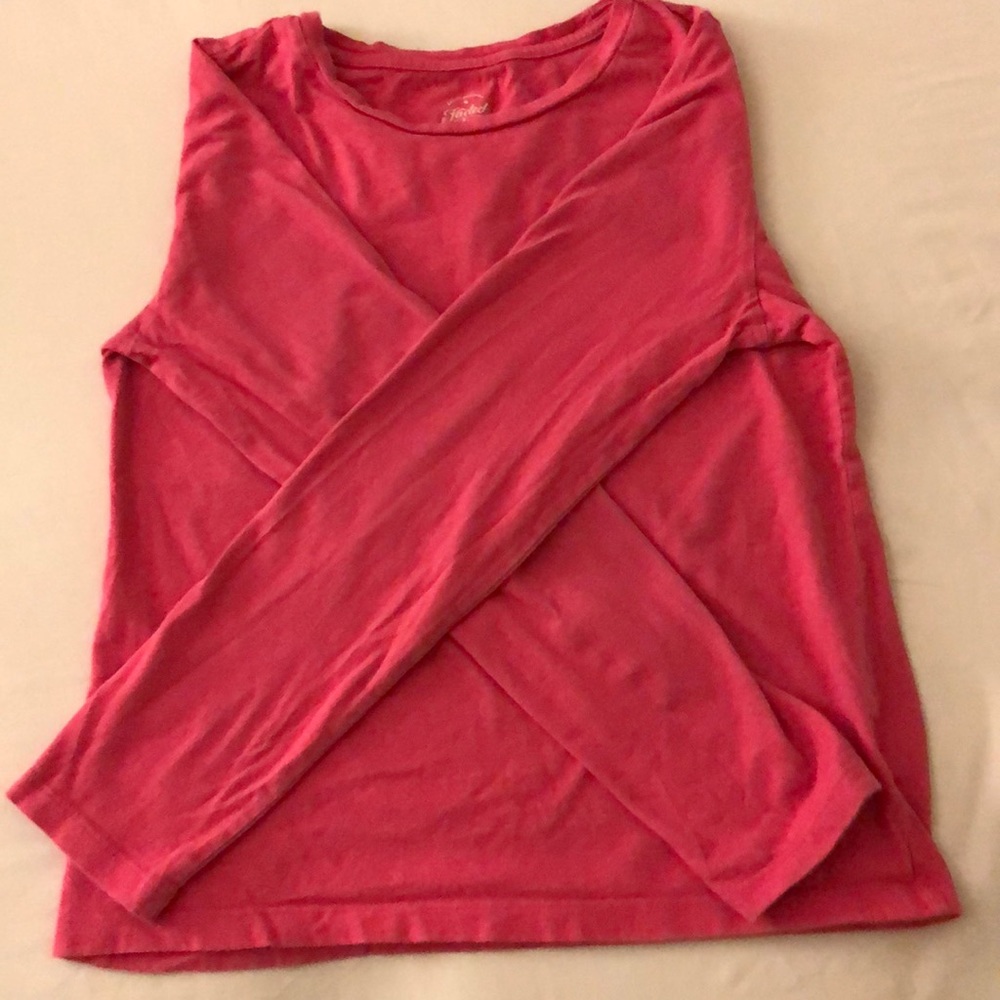 Long pink sleeved shirt